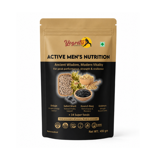 YOGRITU — For Men | Shilajit, Safed Musli, Kaunch Beej (Mucuna Pruriens), Gokshura (Tribulus ) ,  Methi  (Fenugreek)